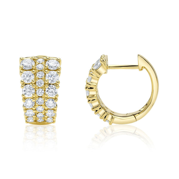 1.13CT DIAMOND HUGGIE EARRING