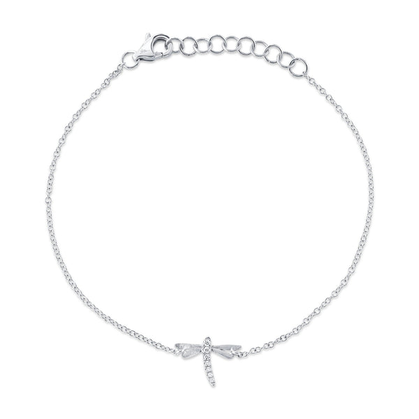 0.03CT DIAMOND DRAGONFLY MATTE BRACELET