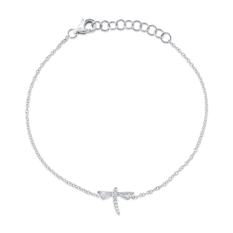 0.03CT DIAMOND DRAGONFLY MATTE BRACELET