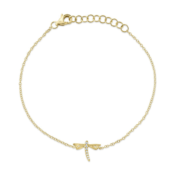 0.03CT DIAMOND DRAGONFLY MATTE BRACELET