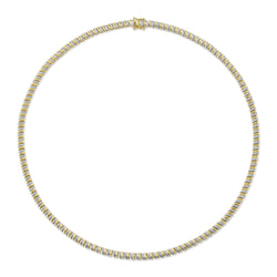 1.41CT DIAMOND RIBBED NECKLACE