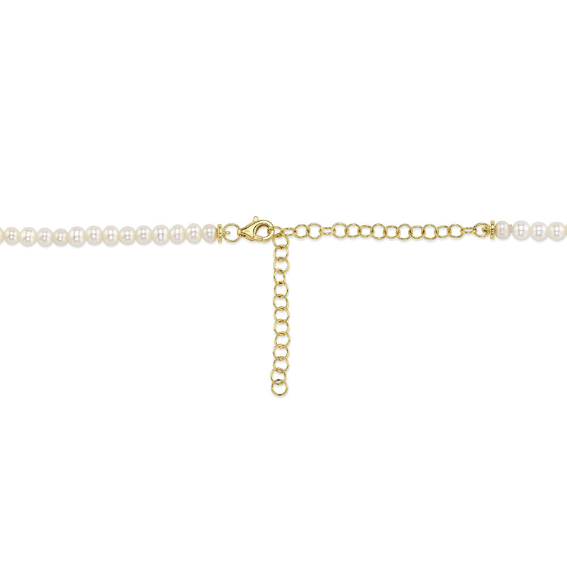 CULTURED PEARL TENNIS NECKLACE