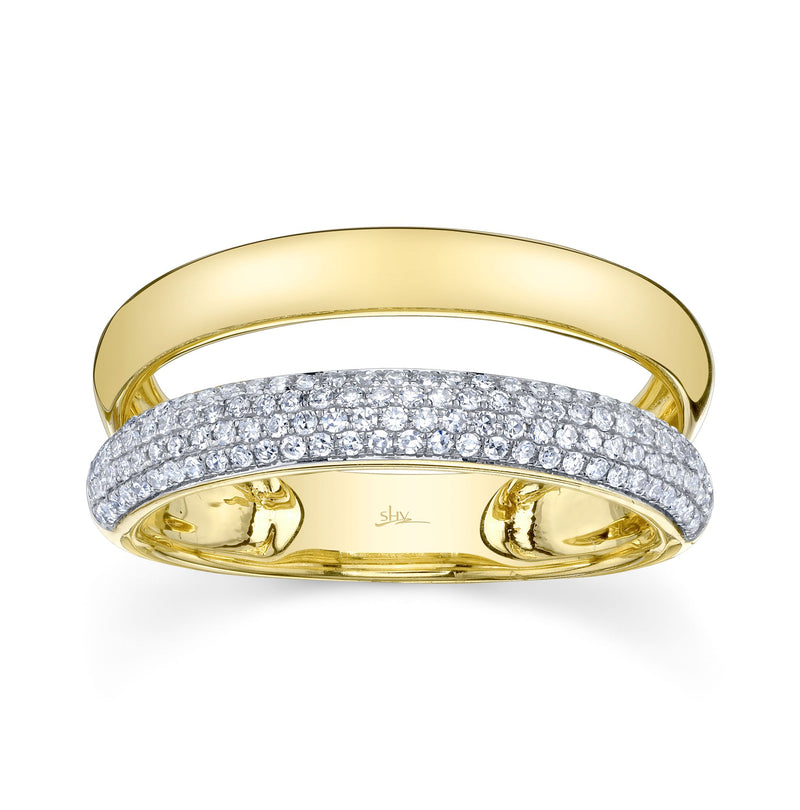 0.32CT DIAMOND PAVE RING