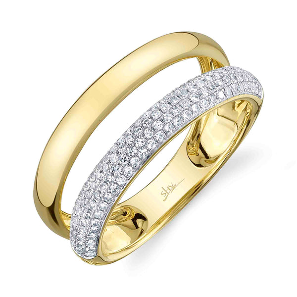 0.32CT DIAMOND PAVE RING