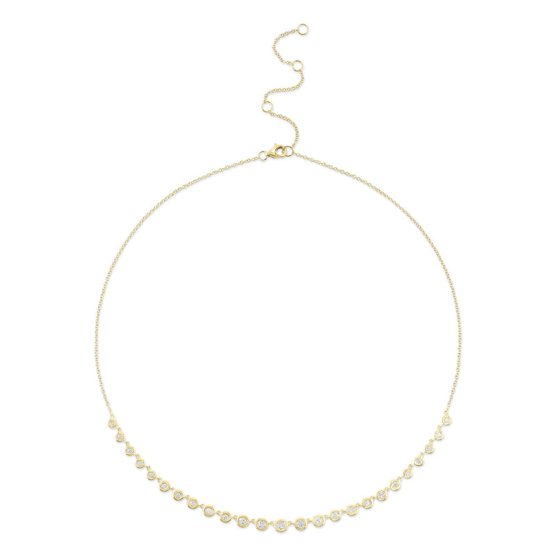 0.60CT DIAMOND BEZEL NECKLACE