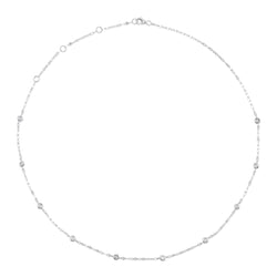 0.20CT 18" DIAMONDS BY THE YARD SPARKLE CHAIN NECKLACE