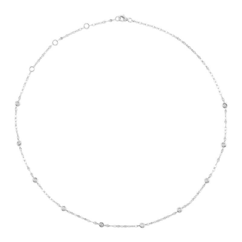 0.20CT 18" DIAMONDS BY THE YARD SPARKLE CHAIN NECKLACE