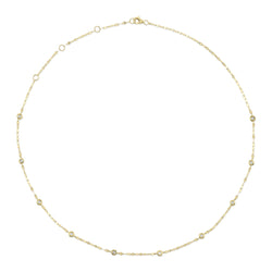 0.20CT 18" DIAMONDS BY THE YARD SPARKLE CHAIN NECKLACE
