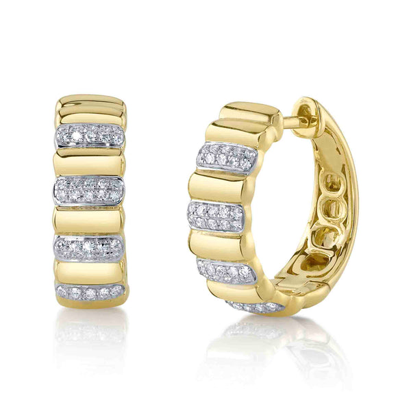 0.17CT DIAMOND HOOP EARRING