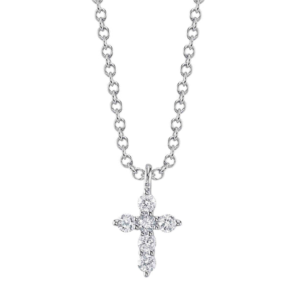 0.10CT DIAMOND CROSS NECKLACE