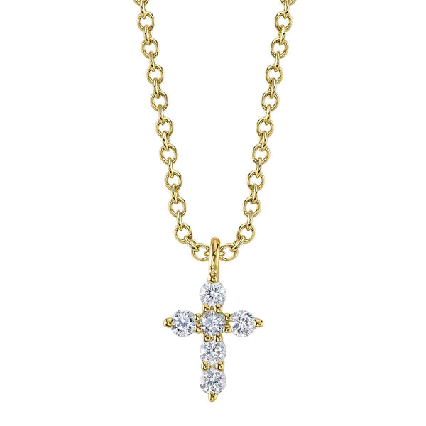 0.10CT DIAMOND CROSS NECKLACE