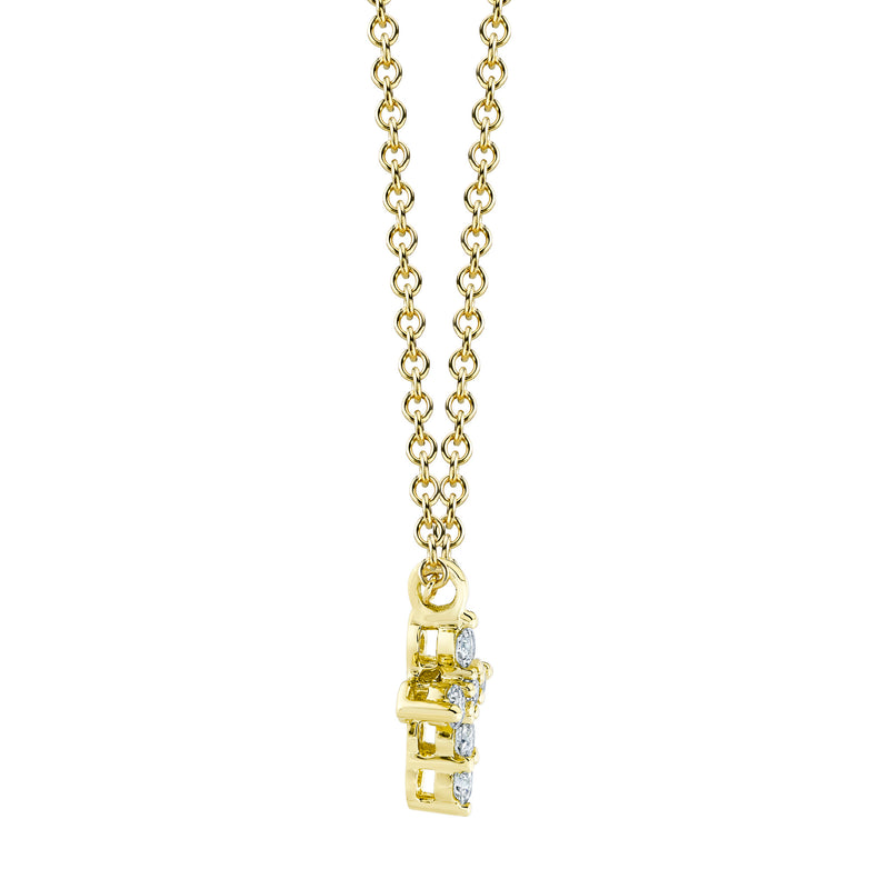 0.10CT DIAMOND CROSS NECKLACE – Shy Creation