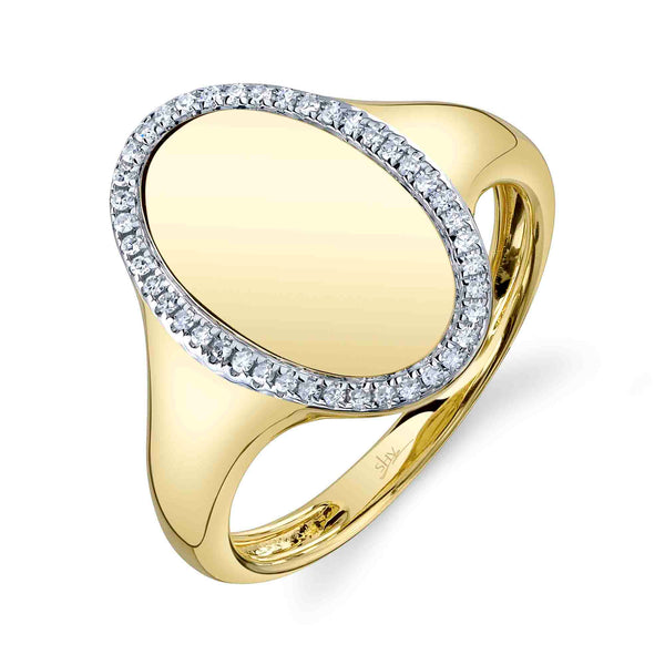 0.11CT DIAMOND OVAL RING