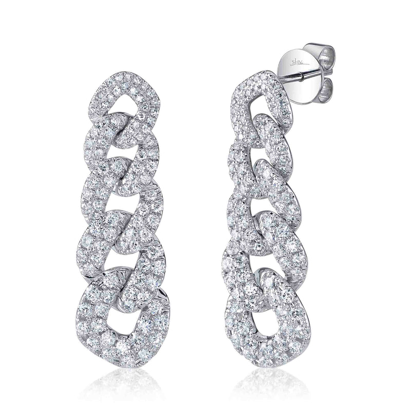1.62CT DIAMOND LINK EARRING