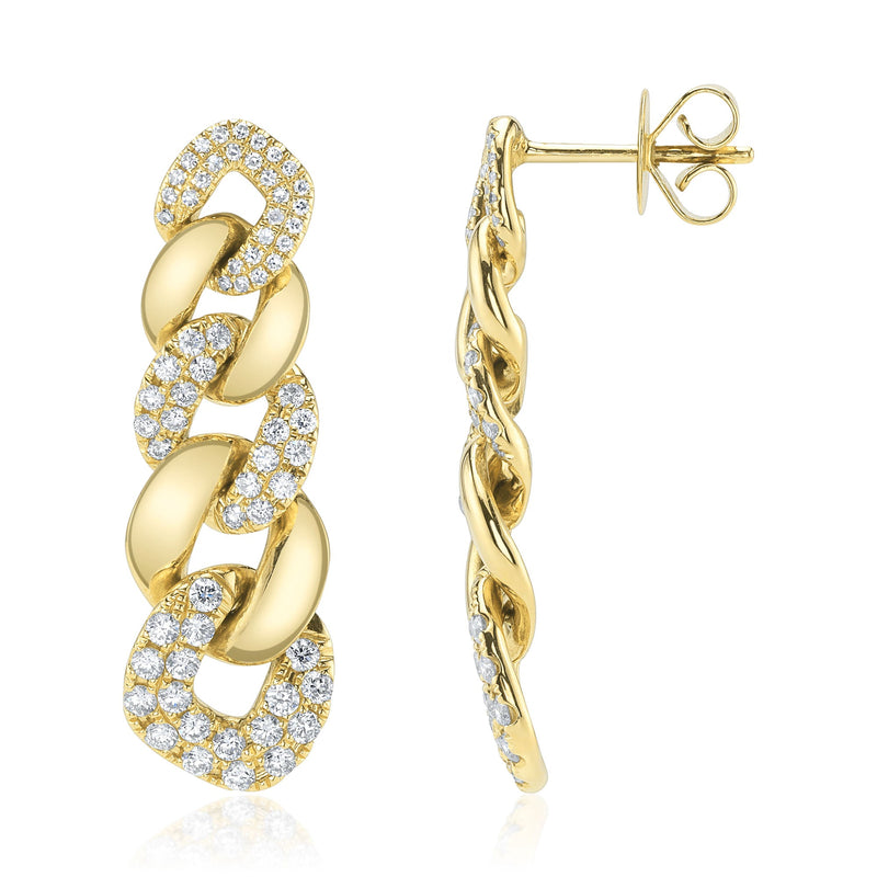 1.03CT DIAMOND LINK EARRING