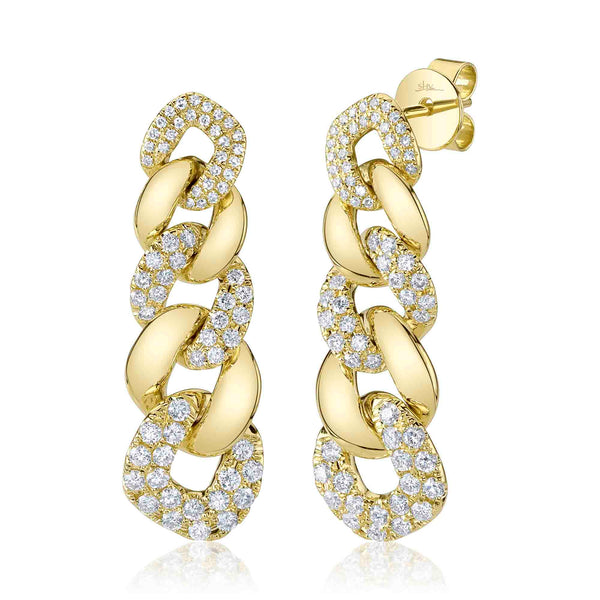 1.03CT DIAMOND LINK EARRING