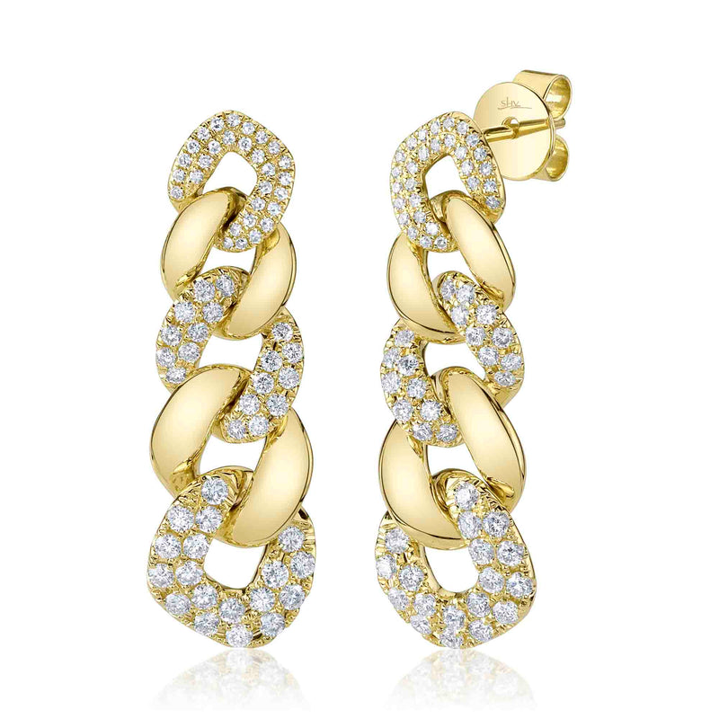 1.03CT DIAMOND LINK EARRING
