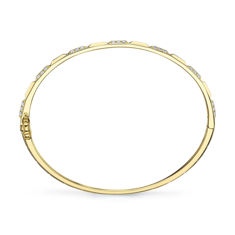 0.56CT DIAMOND GEO CUT BANGLE