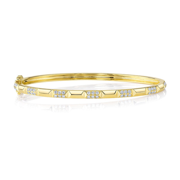 0.56CT DIAMOND GEO CUT BANGLE