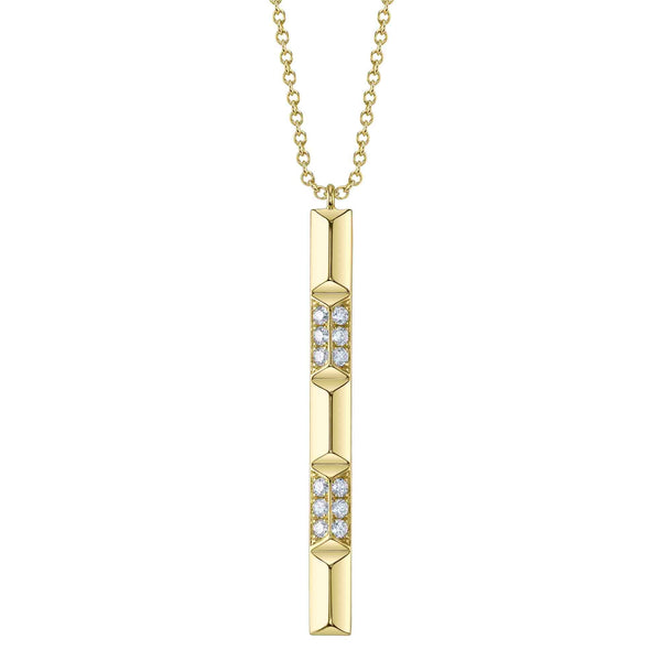 0.17CT DIAMOND GEO CUT NECKLACE