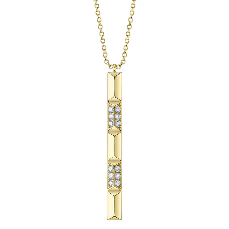 0.17CT DIAMOND GEO CUT NECKLACE