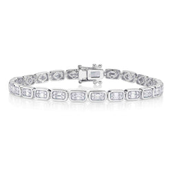 1.53CT DIAMOND BAGUETTE TENNIS BRACELET