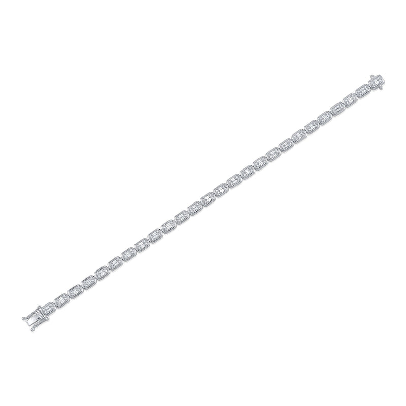 1.53CT DIAMOND BAGUETTE TENNIS BRACELET