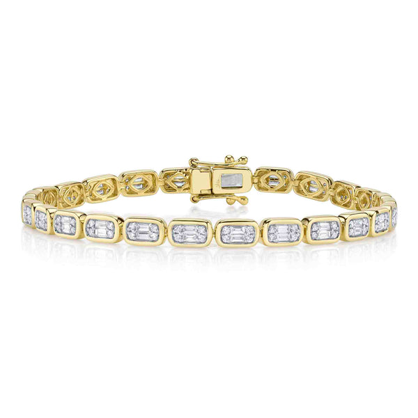 1.53CT DIAMOND BAGUETTE TENNIS BRACELET