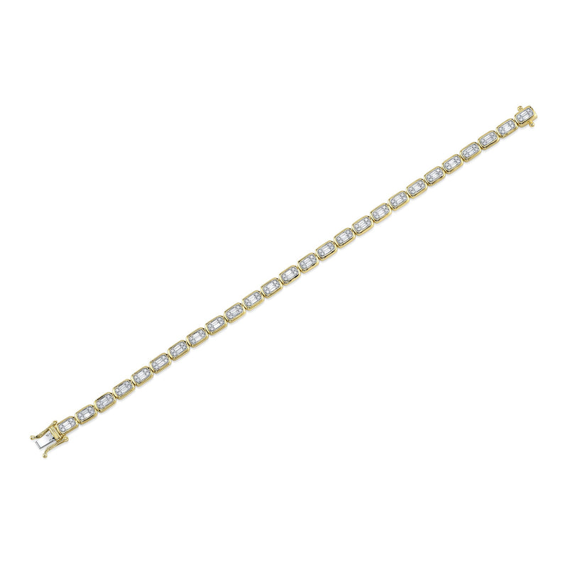 1.53CT DIAMOND BAGUETTE TENNIS BRACELET