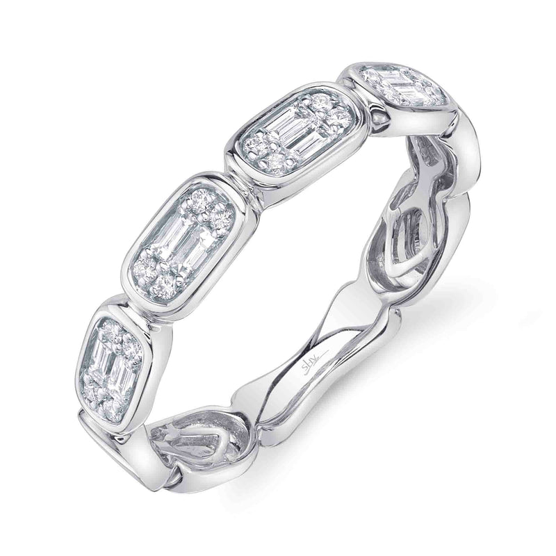 0.29CT DIAMOND BAGUETTE BAND