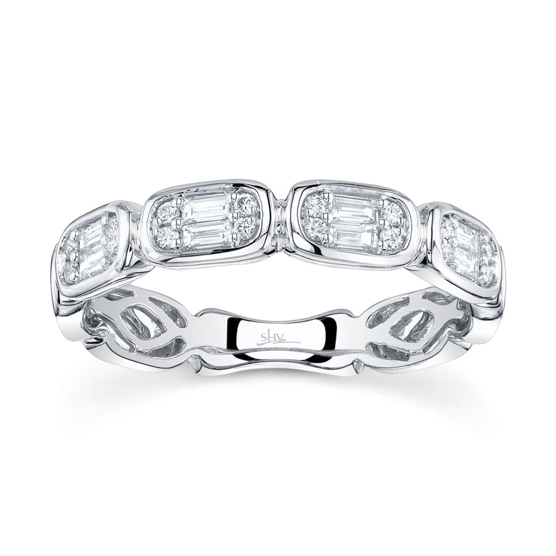 0.29CT DIAMOND BAGUETTE BAND