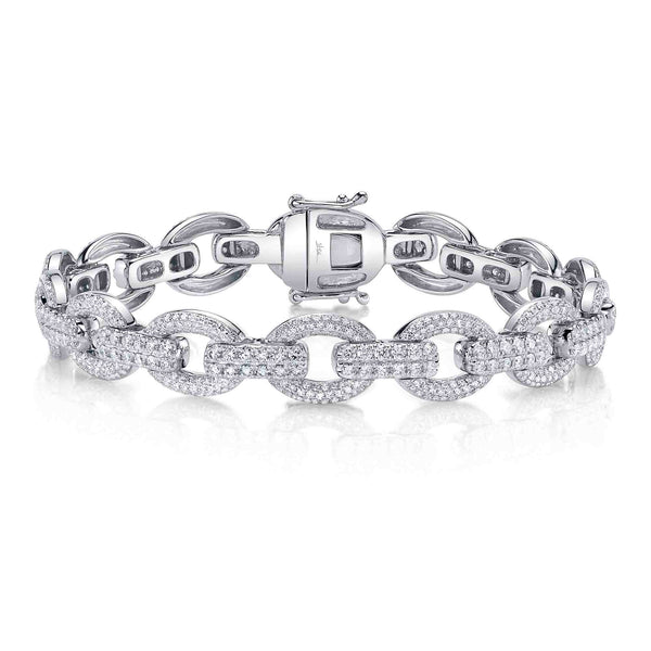 3.82CT DIAMOND LINK BRACELET