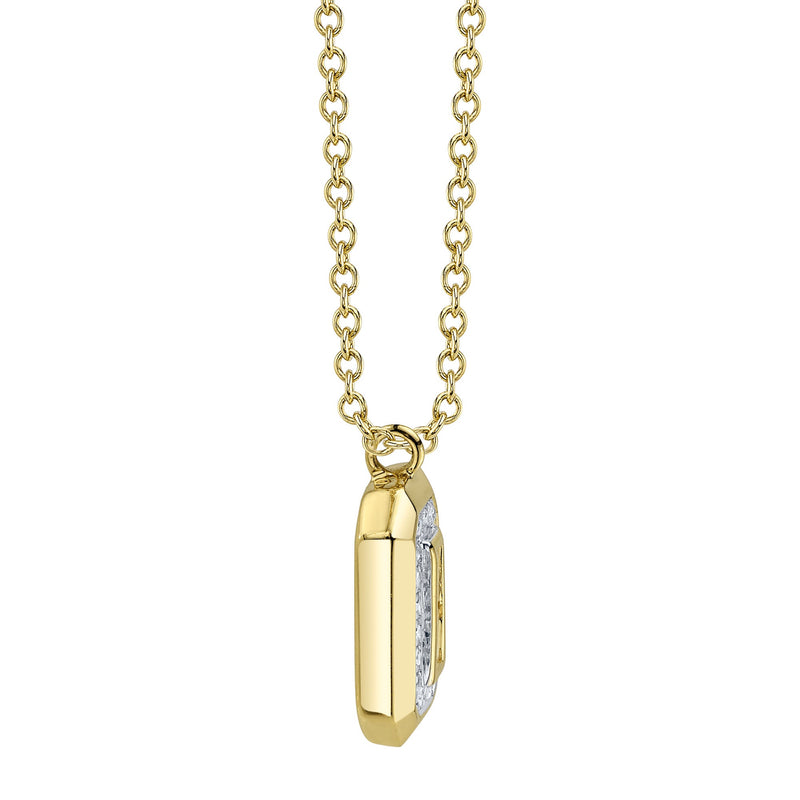 0.09CT DIAMOND BAGUETTE NECKLACE