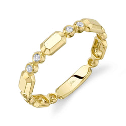 0.06CT DIAMOND BEZEL GEO CUT BAND