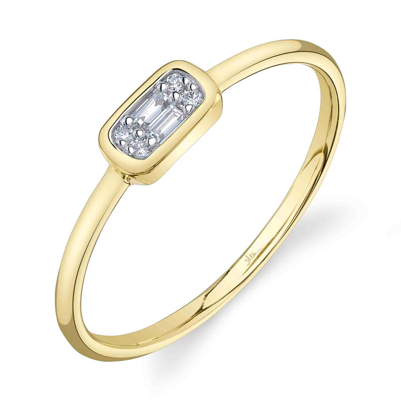 0.07CT DIAMOND BAGUETTE RING