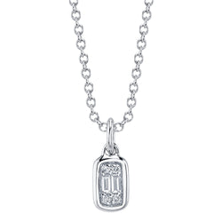 0.07CT DIAMOND BAGUETTE NECKLACE