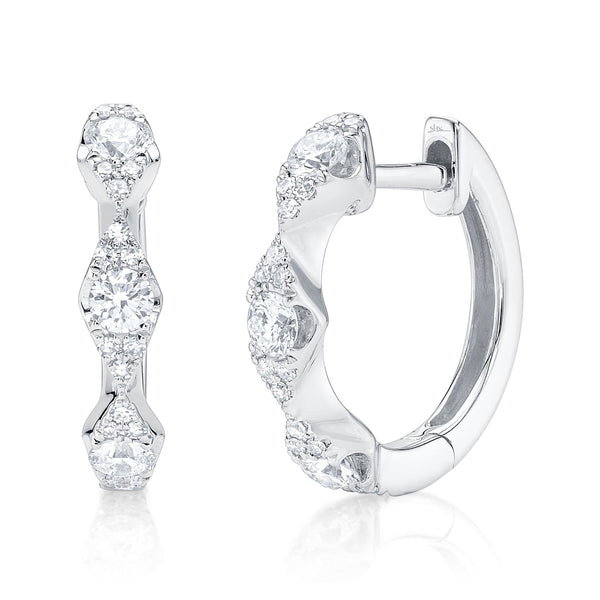 0.39CT DIAMOND HUGGIE EARRING