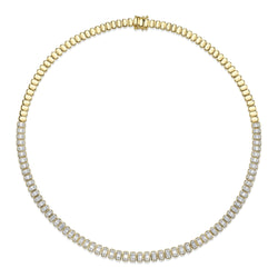 3.07CT DIAMOND BAGUETTE NECKLACE