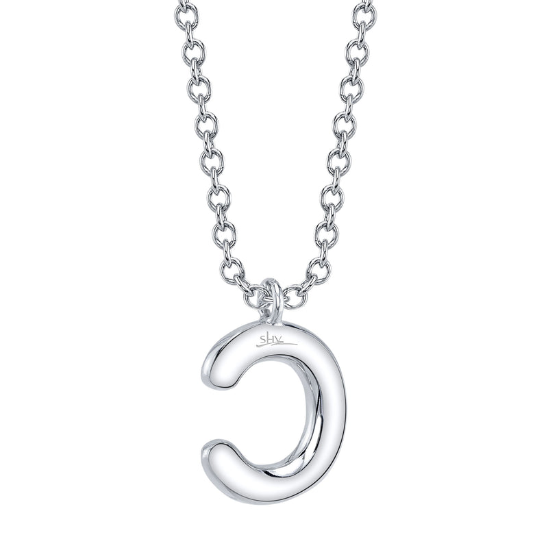 0.08CT DIAMOND PAVE NECKLACE - INITIAL C