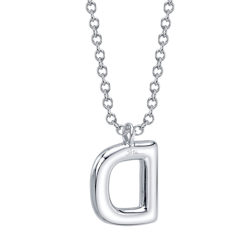 0.10CT DIAMOND PAVE NECKLACE - INITIAL D