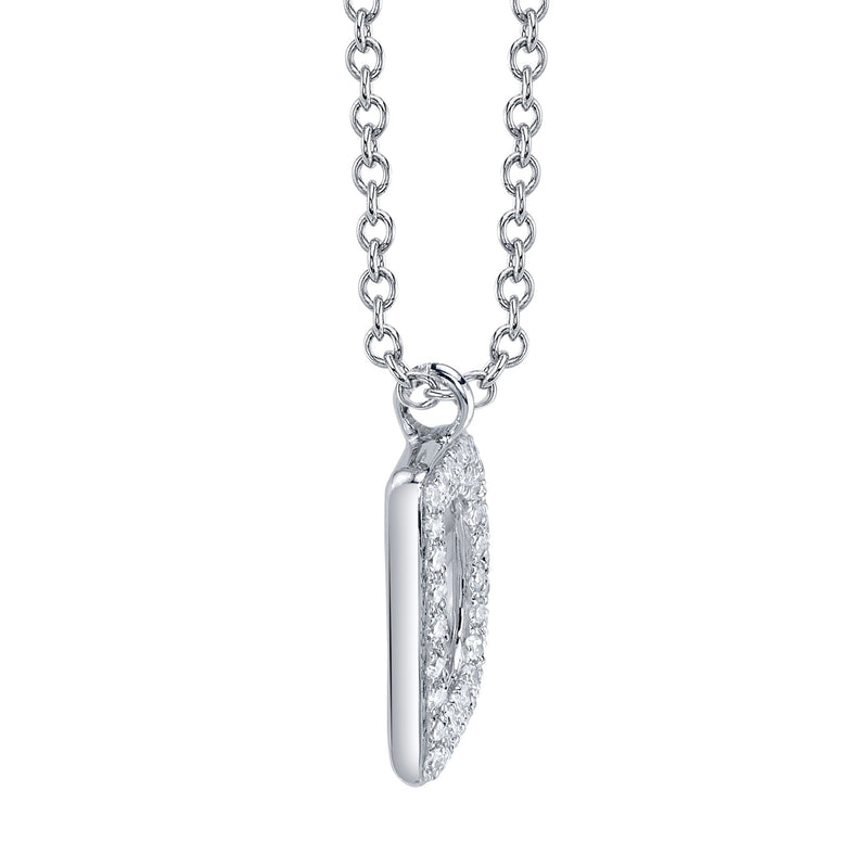 0.10CT DIAMOND PAVE NECKLACE - INITIAL D