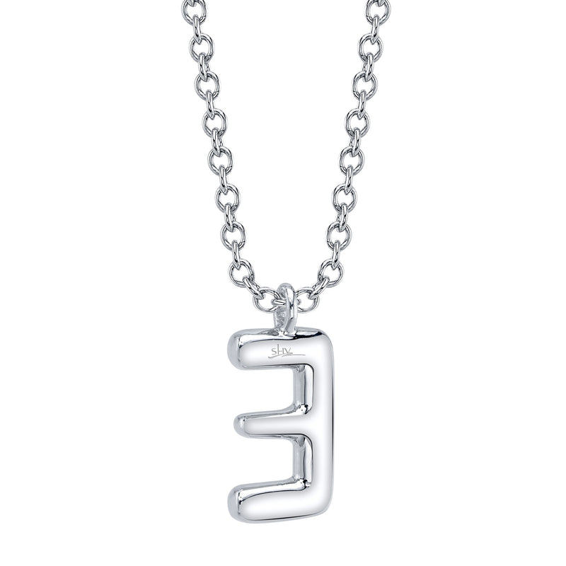 0.07CT DIAMOND PAVE NECKLACE - INITIAL E