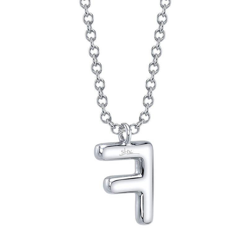 0.08CT DIAMOND PAVE NECKLACE - INITIAL F