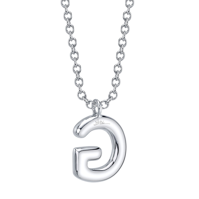 0.10CT DIAMOND PAVE NECKLACE - INITIAL G