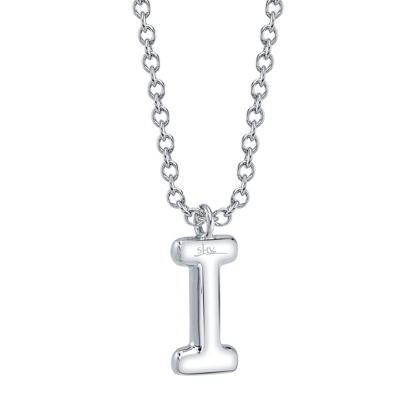 0.06CT DIAMOND PAVE NECKLACE - INITIAL I