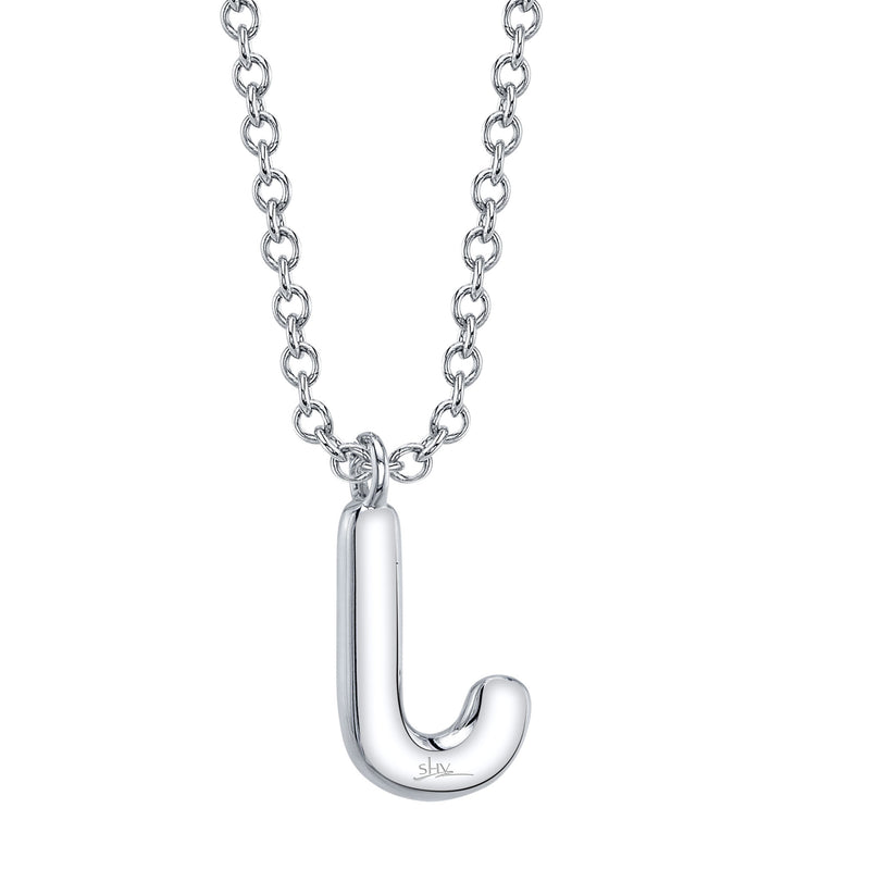0.06CT DIAMOND PAVE NECKLACE - INITIAL J