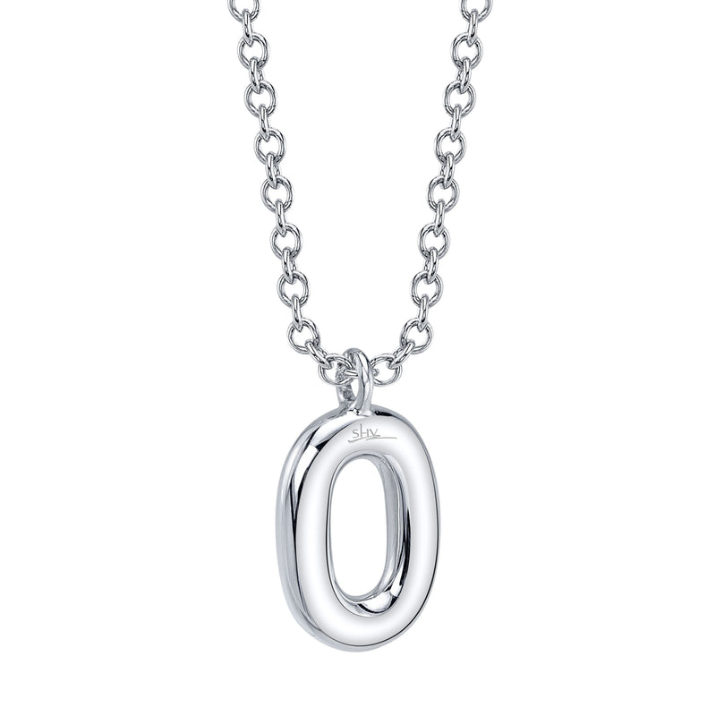 0.08CT DIAMOND PAVE NECKLACE - INITIAL O