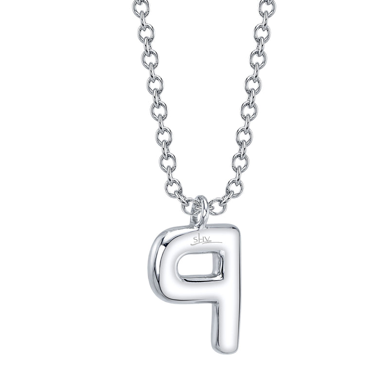 0.08CT DIAMOND PAVE NECKLACE - INITIAL P