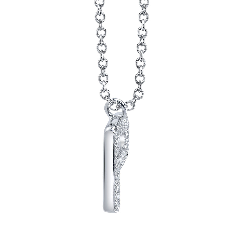 0.08CT DIAMOND PAVE NECKLACE - INITIAL P
