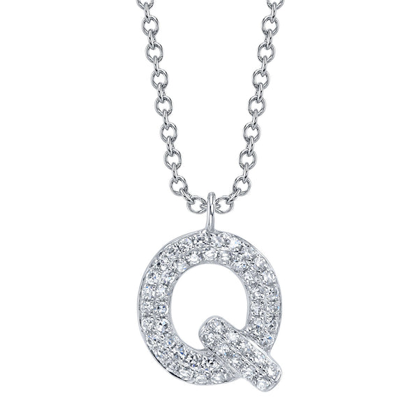 0.11CT DIAMOND PAVE NECKLACE - INITIAL Q